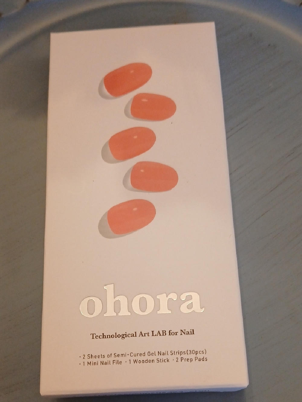 Ohora Coral Gel Nail Strips - Peach Coral